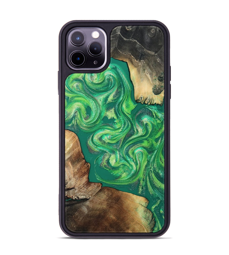 iPhone 11 Pro Max Wood Phone Case - Sylas (Green, 808873)