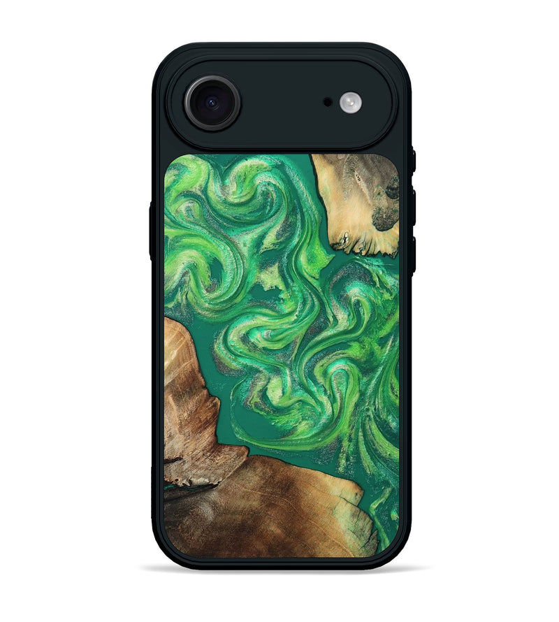 iPhone 17 Air Wood Phone Case - Sylas (Green, 808873)