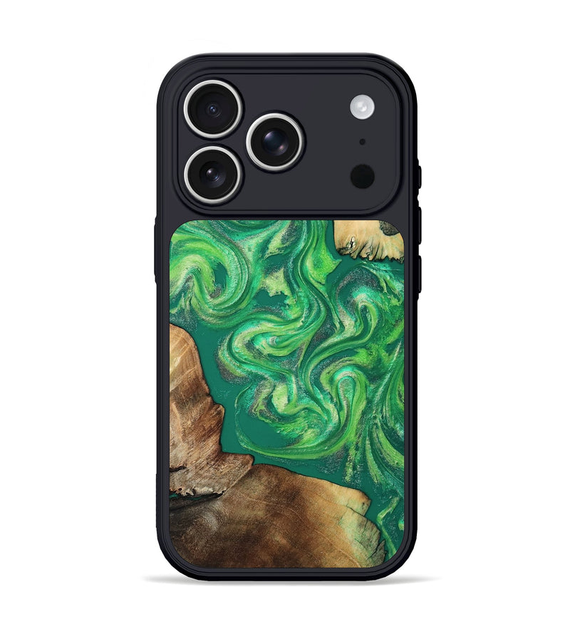 iPhone 17 Pro Wood Phone Case - Sylas (Green, 808873)