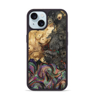 iPhone 15 Wood Phone Case - Janeen (Green, 808874)