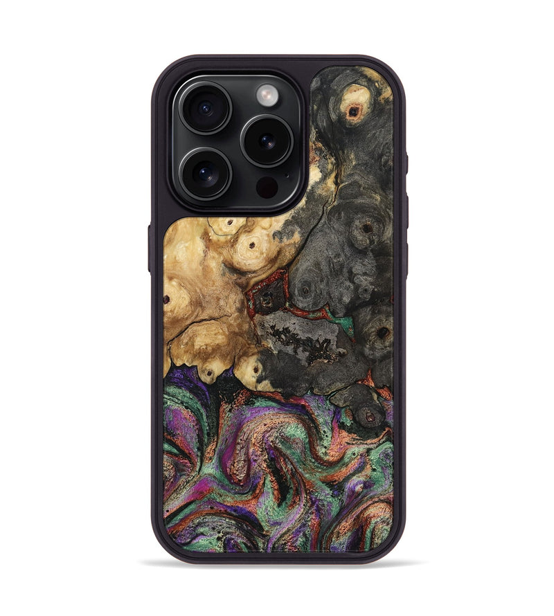 iPhone 15 Pro Wood Phone Case - Janeen (Green, 808874)