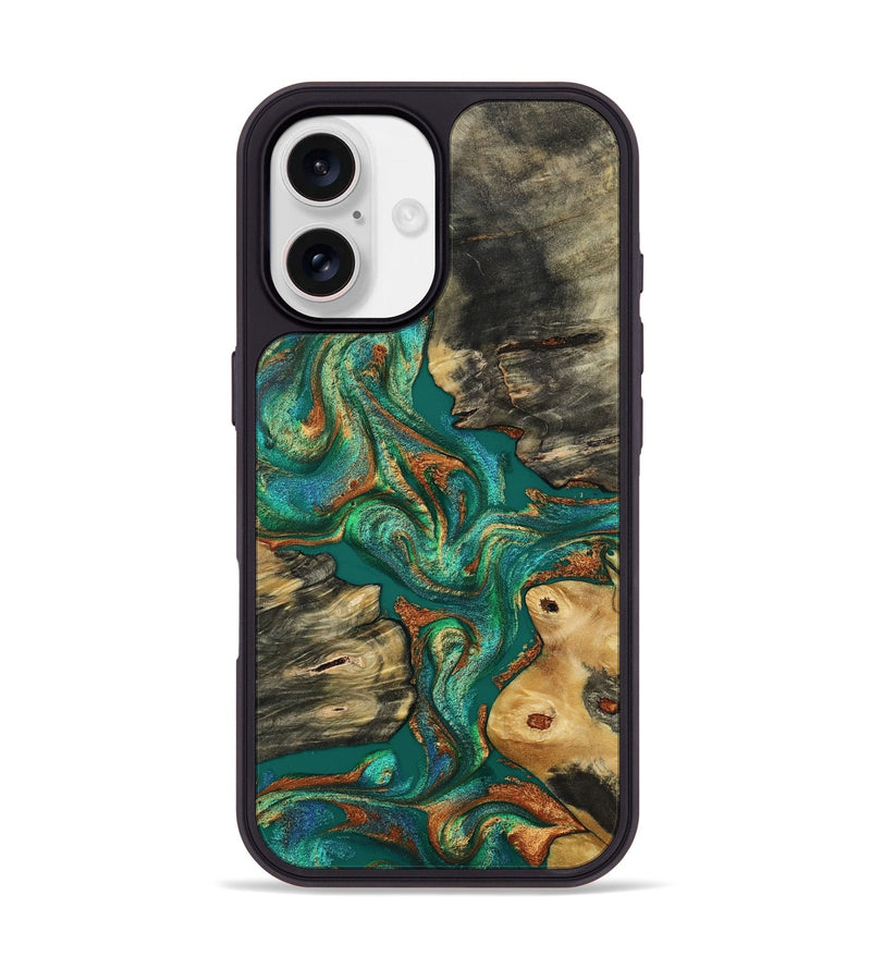 iPhone 17 Wood Phone Case - Adam (Green, 808875)