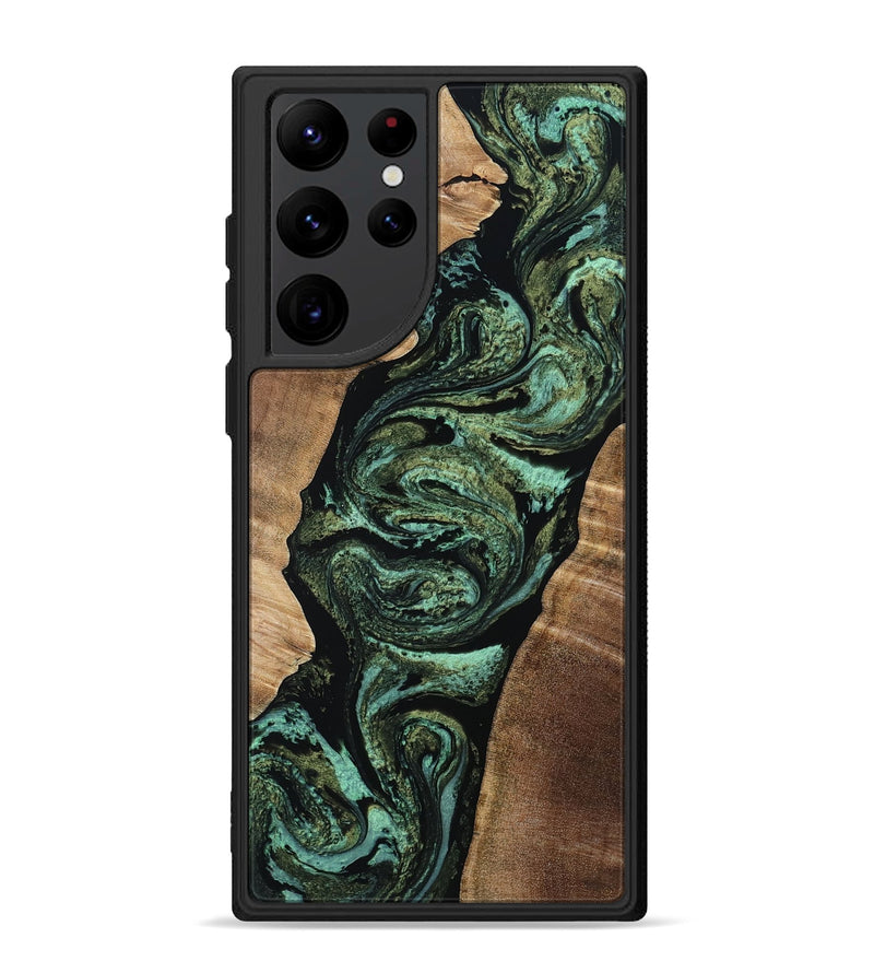Galaxy S22 Ultra Wood Phone Case - Gerhard (Green, 808877)