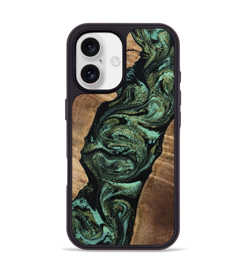 iPhone 17 Wood Phone Case - Gerhard (Green, 808877)