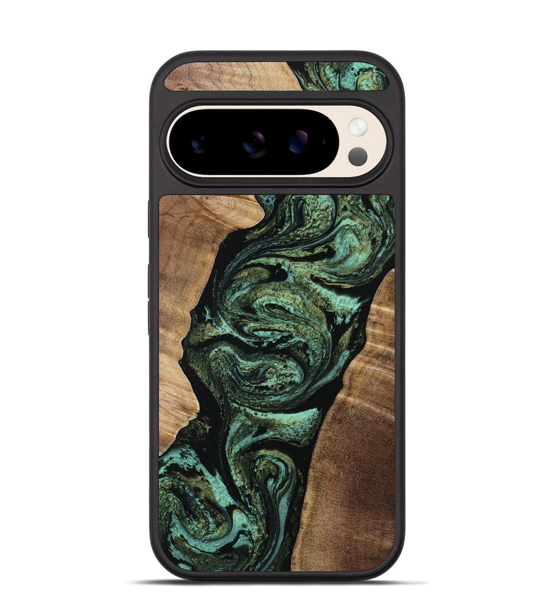 Pixel 10 Wood Phone Case - Gerhard (Green, 808877)