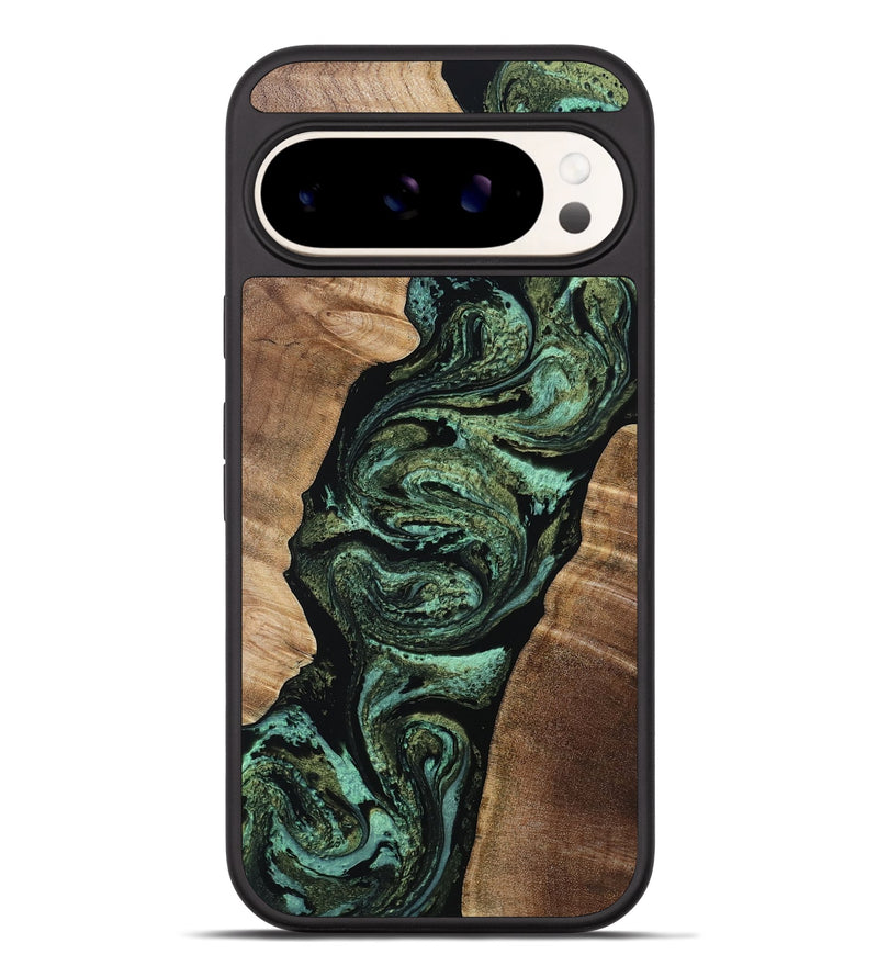 Pixel 9 Pro XL Wood Phone Case - Gerhard (Green, 808877)