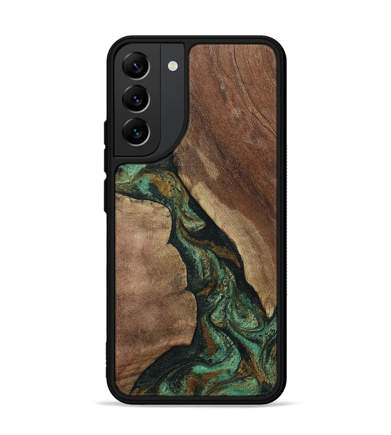 Galaxy S22 Plus Wood Phone Case - Qiana (Green, 808878)