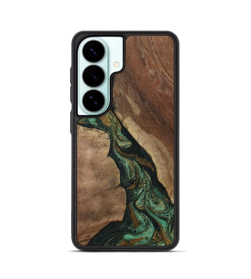 Galaxy S26 Wood Phone Case - Qiana (Green, 808878)