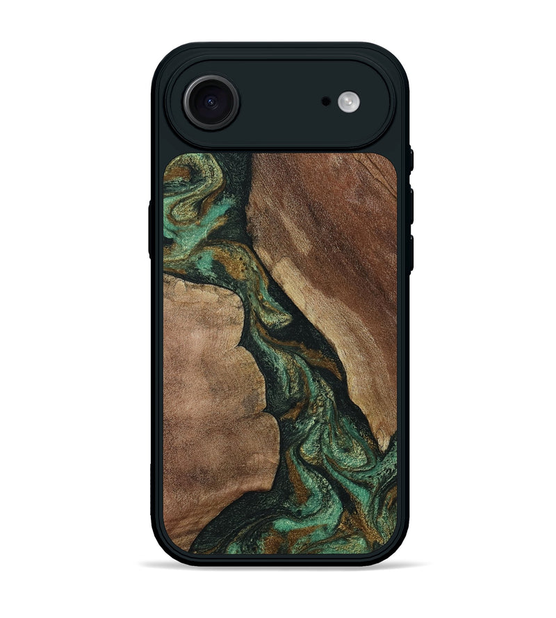 iPhone 17 Air Wood Phone Case - Qiana (Green, 808878)