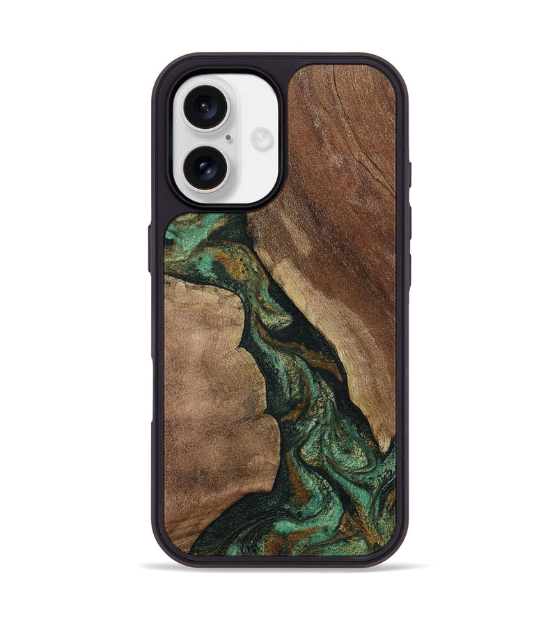 iPhone 17 Wood Phone Case - Qiana (Green, 808878)