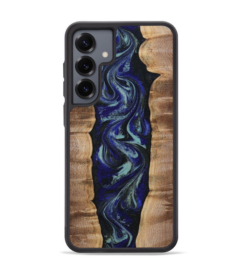 Galaxy S25 Plus Wood Phone Case - Damon (Blue, 808880)