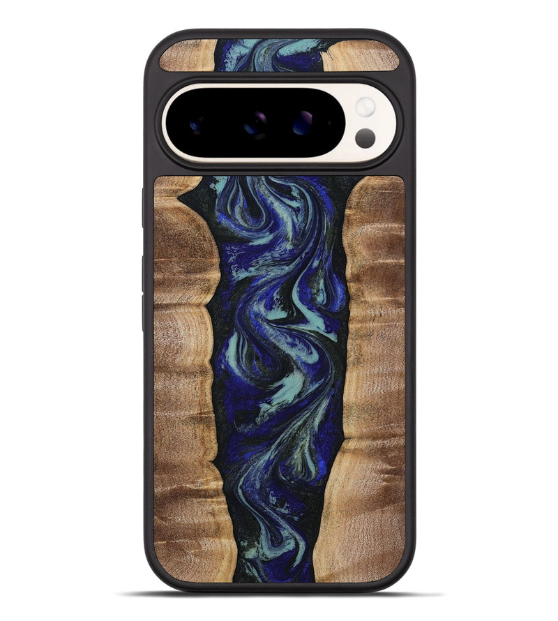 Pixel 9 Pro XL Wood Phone Case - Damon (Blue, 808880)