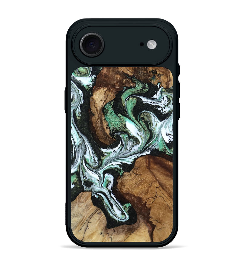 iPhone 17 Air Wood Phone Case - Carly (Green, 808884)