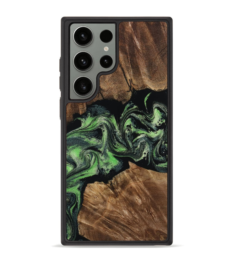 Galaxy S23 Ultra Wood Phone Case - Matthew (Green, 808885)