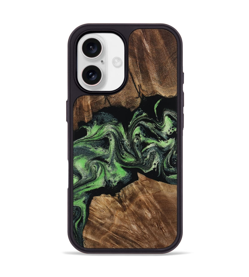 iPhone 17 Wood Phone Case - Matthew (Green, 808885)