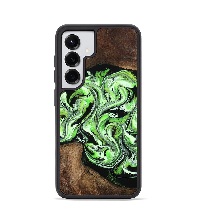 Galaxy S25 Wood Phone Case - Kyrie (Green, 808886)