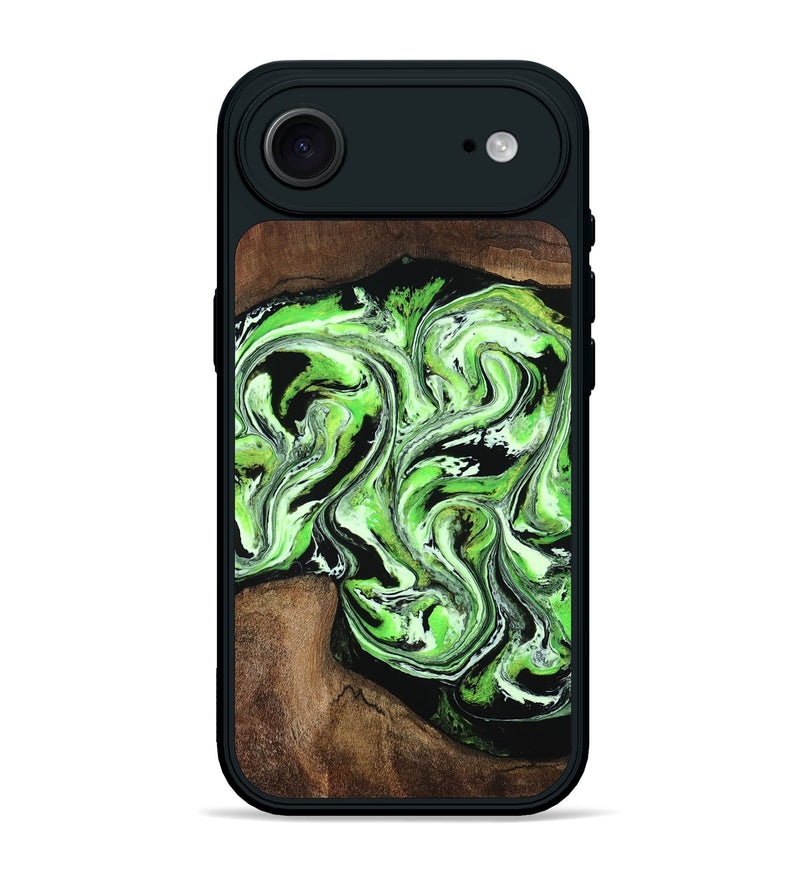 iPhone 17 Air Wood Phone Case - Kyrie (Green, 808886)