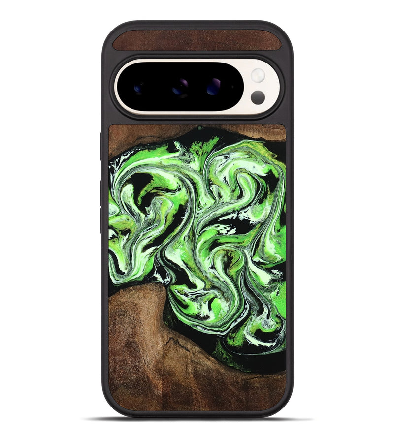 Pixel 10 Pro XL Wood Phone Case - Kyrie (Green, 808886)