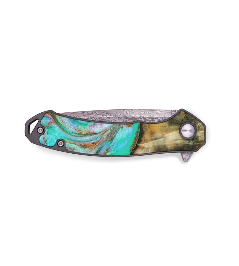EDC Wood Pocket Knife - Addisyn (Green, 808887)