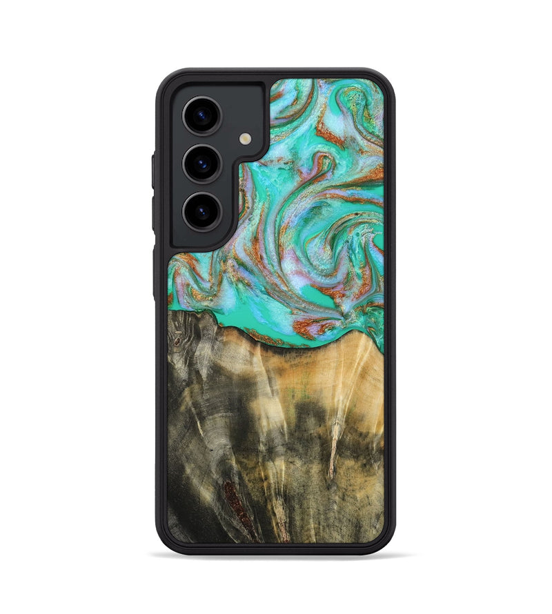 Galaxy S24 Wood Phone Case - Addisyn (Green, 808887)
