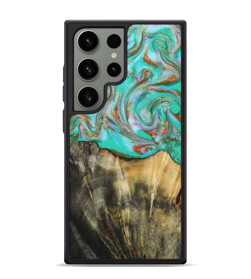 Galaxy S24 Ultra Wood Phone Case - Addisyn (Green, 808887)