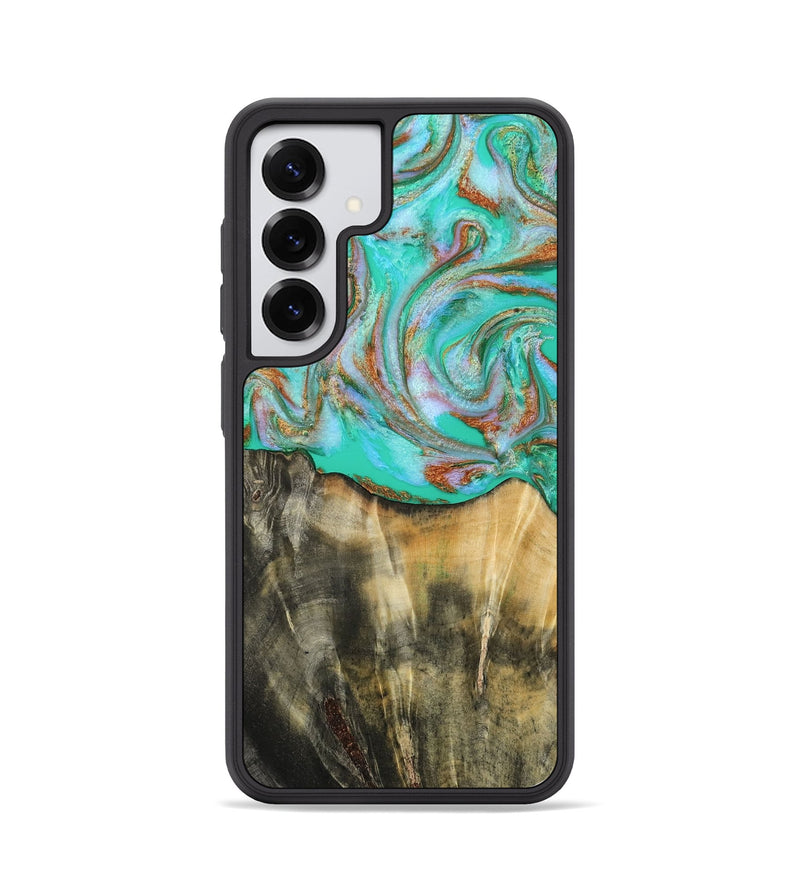 Galaxy S25 Wood Phone Case - Addisyn (Green, 808887)