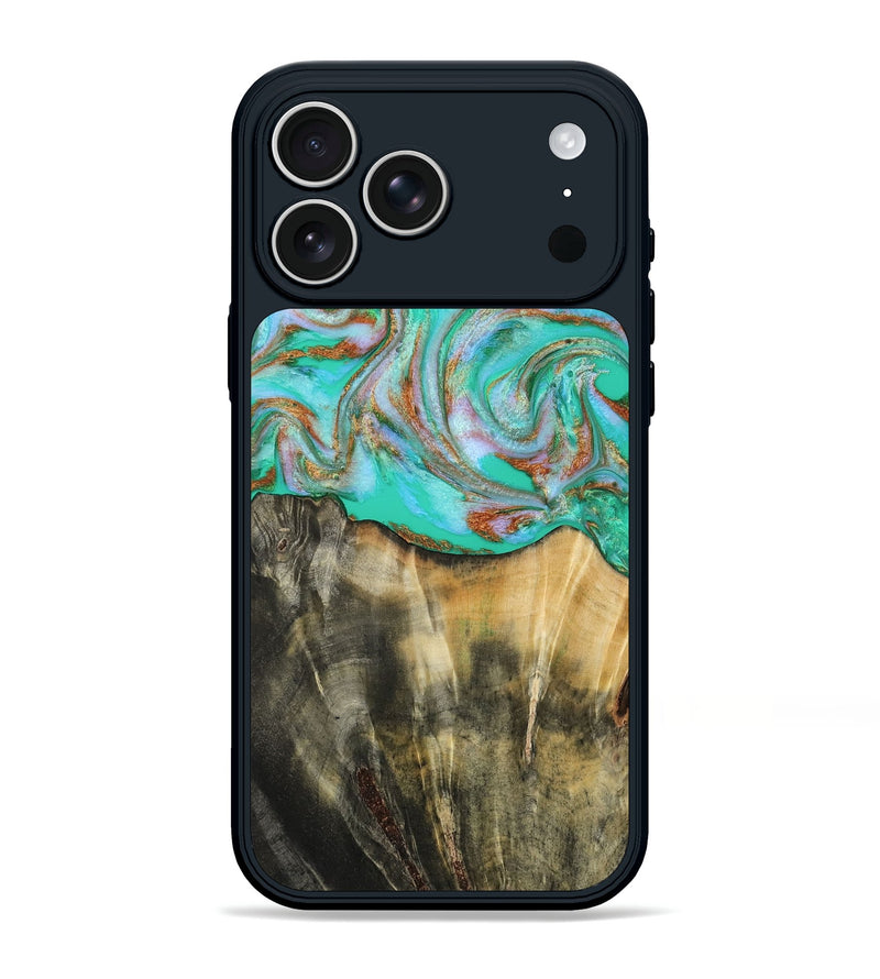 iPhone 17 Pro Max Wood Phone Case - Addisyn (Green, 808887)