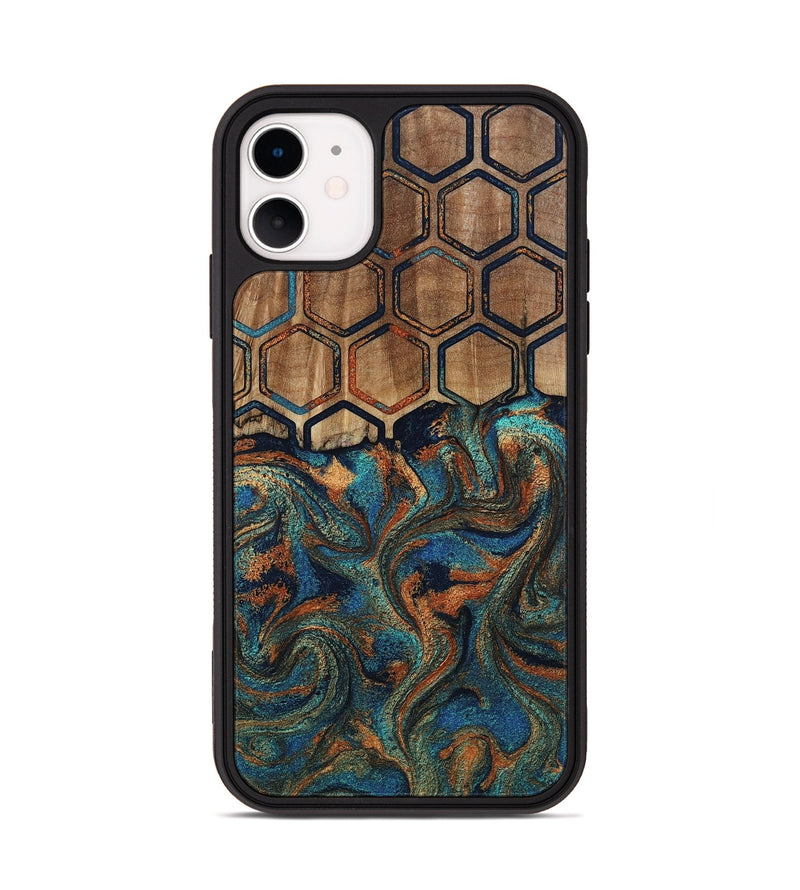 iPhone 11 Wood Phone Case - Sarai (Pattern, 808888)