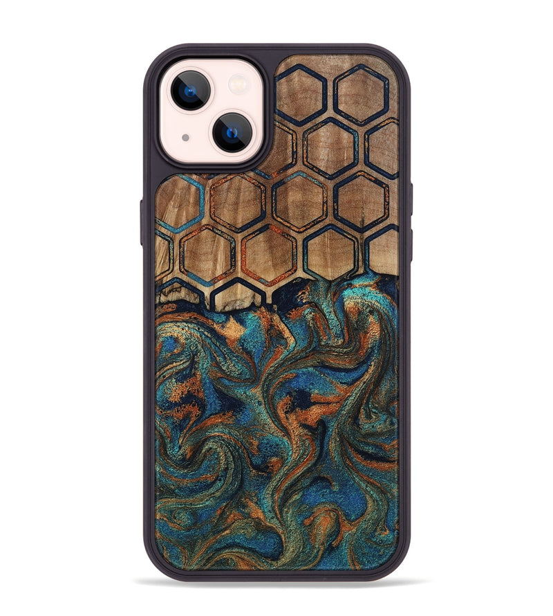 iPhone 14 Plus Wood Phone Case - Sarai (Pattern, 808888)