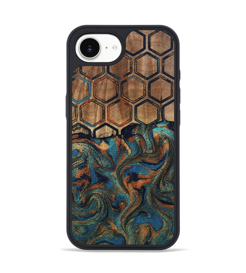 iPhone 16e Wood Phone Case - Sarai (Pattern, 808888)