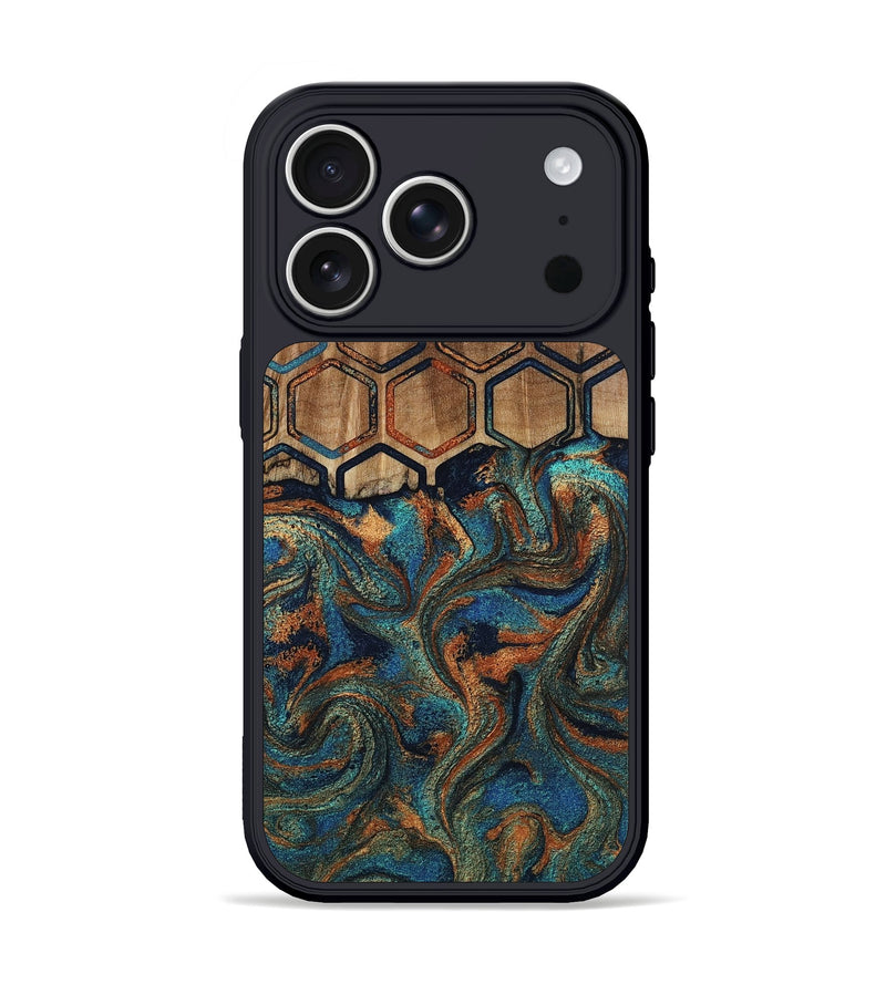 iPhone 17 Pro Wood Phone Case - Sarai (Pattern, 808888)