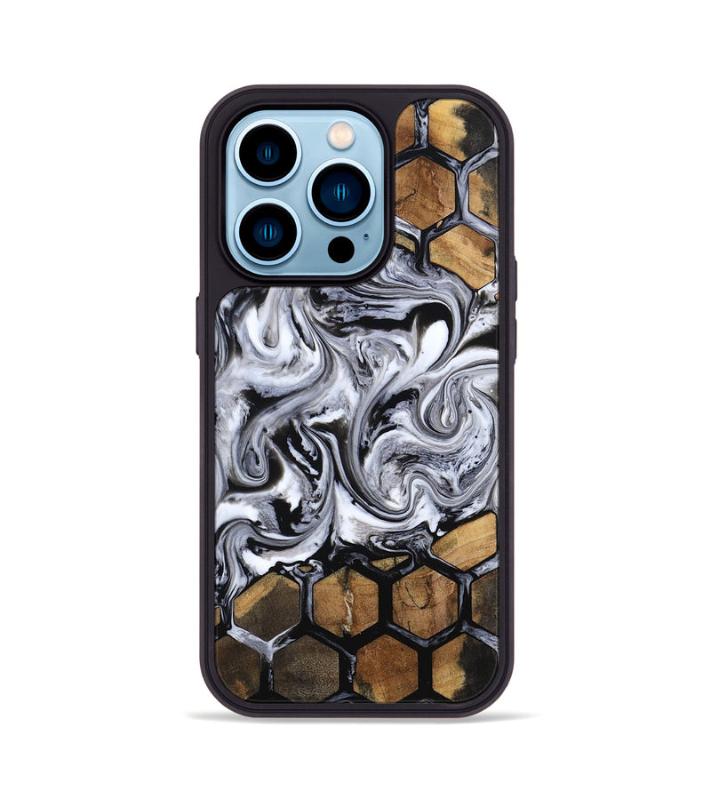 iPhone 14 Pro Wood Phone Case - Norman (Pattern, 808889)