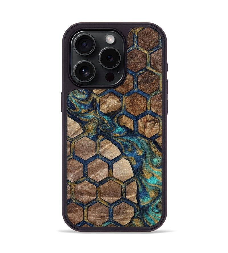 iPhone 15 Pro Wood Phone Case - Flossie (Pattern, 808890)