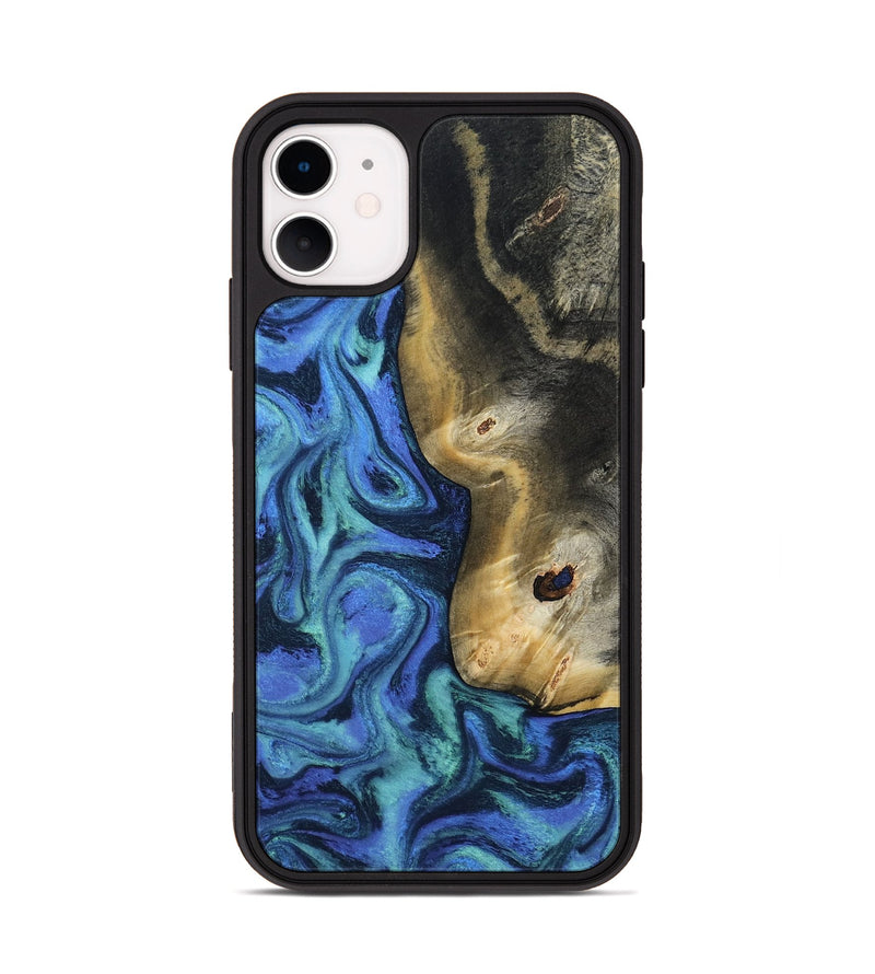 iPhone 11 Wood Phone Case - Koa (Blue, 808891)