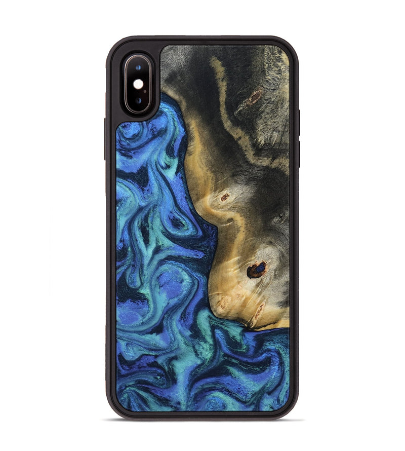 iPhone Xs Max Wood Phone Case - Koa (Blue, 808891)