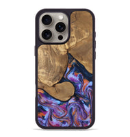 iPhone 16 Pro Max Wood Phone Case - Jesica (Blue, 808892)