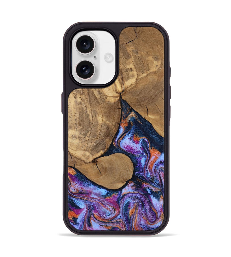iPhone 17 Wood Phone Case - Jesica (Blue, 808892)