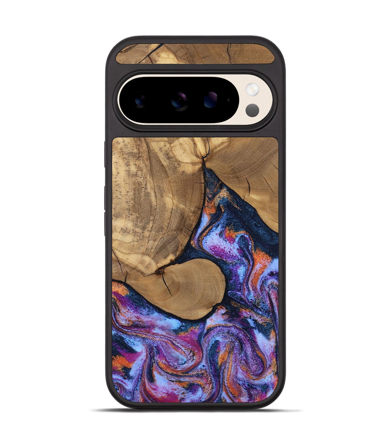 Pixel 10 Pro Wood Phone Case - Jesica (Blue, 808892)