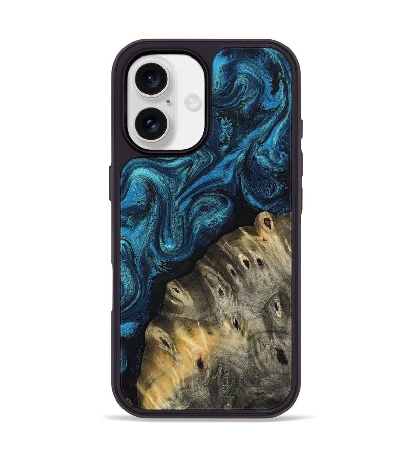 iPhone 17 Wood Phone Case - Murphy (Blue, 808893)