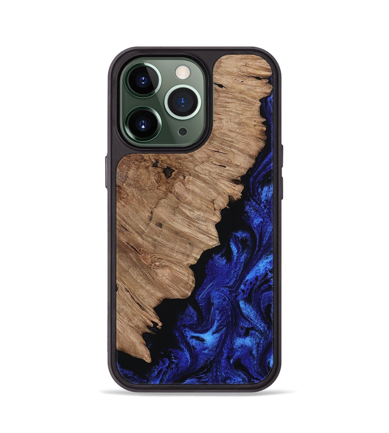 iPhone 13 Pro Wood Phone Case - Jan (Blue, 808894)