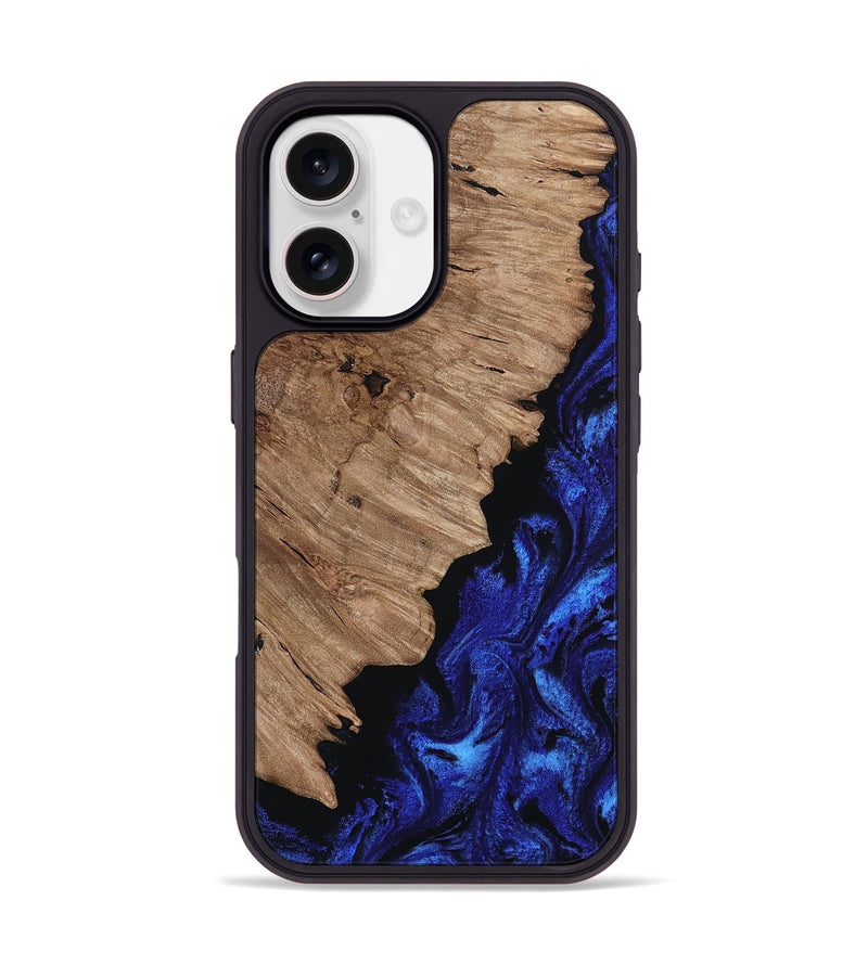 iPhone 17 Wood Phone Case - Jan (Blue, 808894)