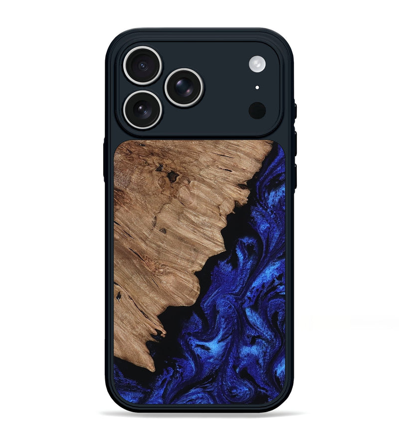 iPhone 17 Pro Max Wood Phone Case - Jan (Blue, 808894)