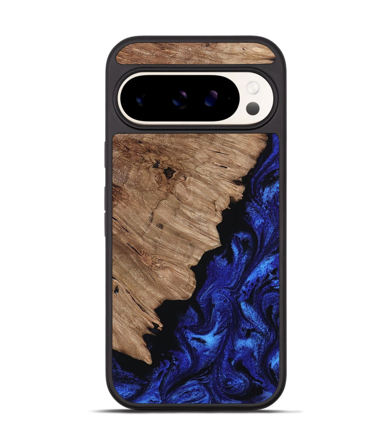 Pixel 9 Pro Wood Phone Case - Jan (Blue, 808894)
