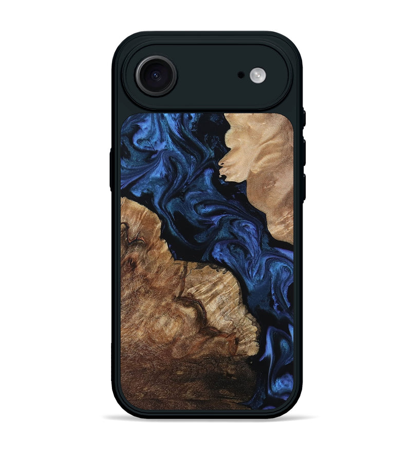 iPhone 17 Air Wood Phone Case - Hester (Blue, 808895)