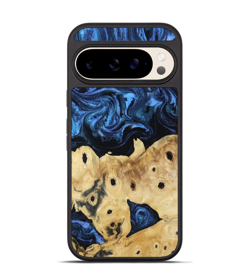 Pixel 10 Wood Phone Case - Cailyn (Blue, 808896)