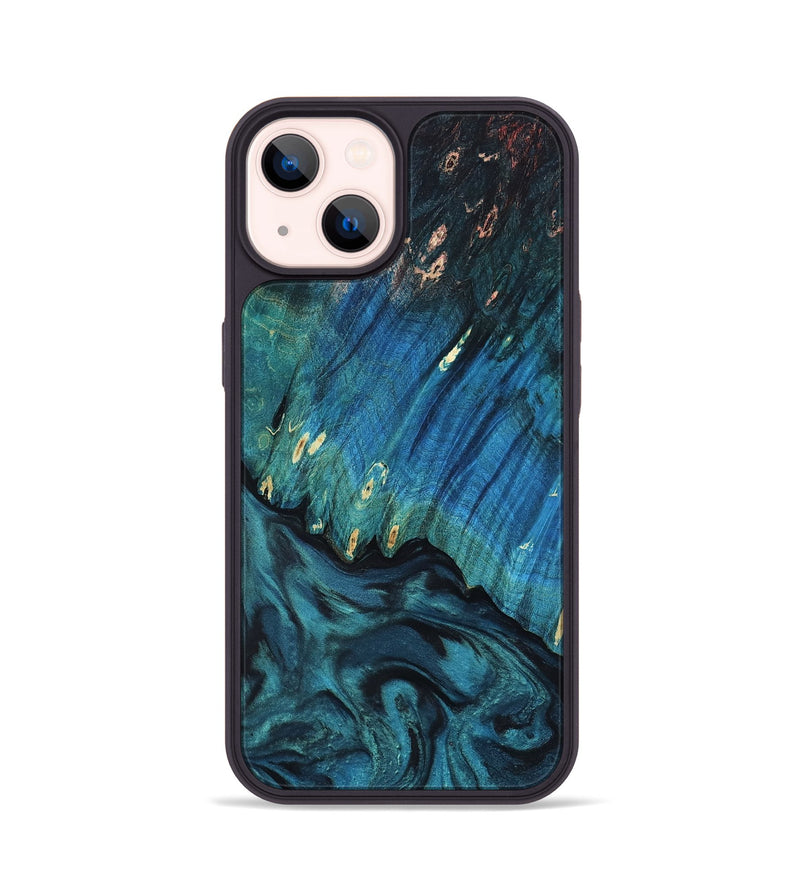 iPhone 14 Wood Phone Case - Roslyn (Blue, 808897)