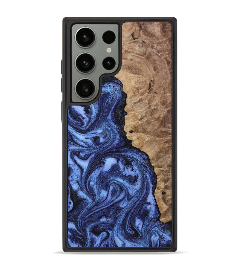 Galaxy S23 Ultra Wood Phone Case - Zariah (Blue, 808898)