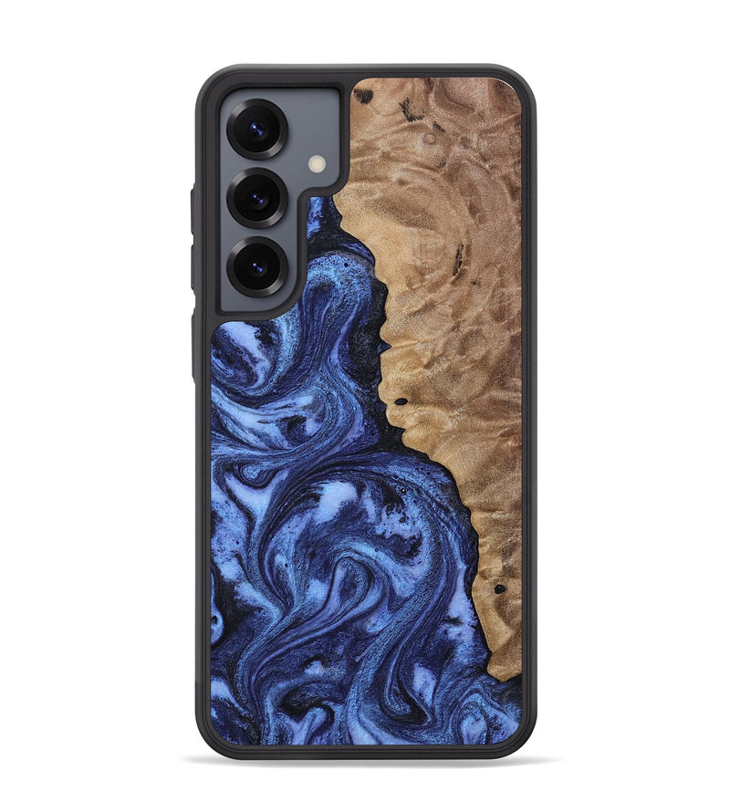 Galaxy S25 Plus Wood Phone Case - Zariah (Blue, 808898)