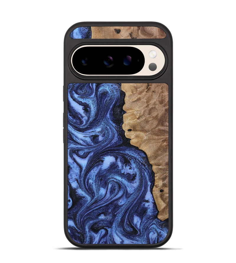Pixel 10 Wood Phone Case - Zariah (Blue, 808898)