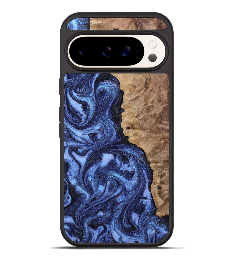 Pixel 10 Pro XL Wood Phone Case - Zariah (Blue, 808898)